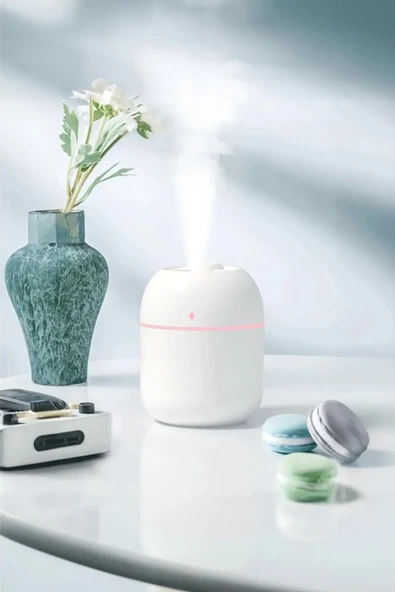 Hava Nemlendirici Difüzör ve 3 adet Uçucu Yağı ile birlikte Japon kiraz, Lavanta, Amber