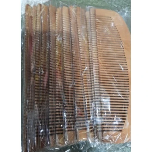 Ahşap Tarak 12'li Paket Dar Dişli OVAL - 2