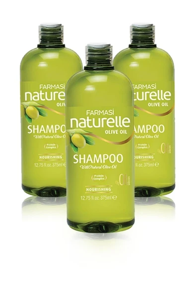 Naturelle Zeytinyağlı Besleyici Şampuan 360 ml 3 adet - 2