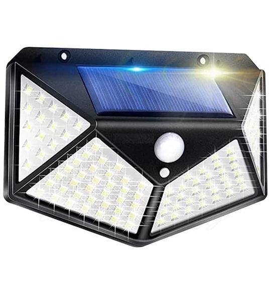 İthal Heroled 50w Solar Aaplik Sensörlü Duvar Aplik 6500k Beyaz