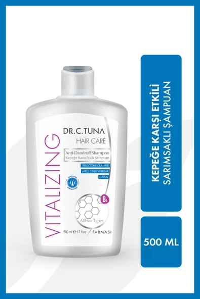 Dr. C. Tuna Vitalizing Kepeğe Karşı Etkili Sarımsak Özlü Şampuan 500 ml
