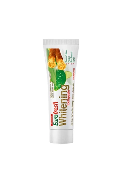 Eurofresh Whitening Aloe Veralı Misvaklı Diş Macunu 112g
