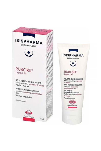 ISISPHARMA Ruboril Expert M Gel Krem Normal Karma ve Hassas Ciltlerin Bakımı İçin Krem Jel 40 ml