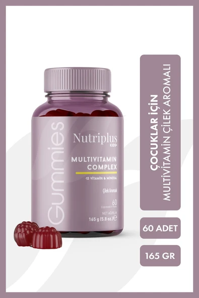 Nutriplus Çilek Aromalı Çocuklar Için Multivitamin 60 Adet