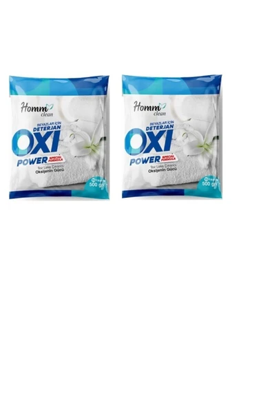 HOMM CLEAN OXI Power Beyazlar İÇİN 500 gr Leke Çıkarıcı 2 ADET - 6