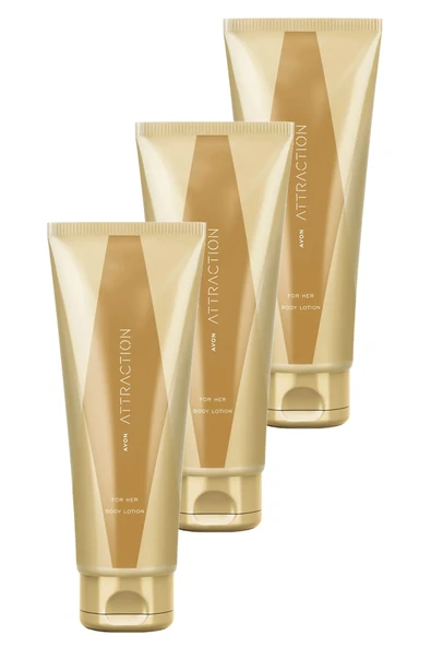 Attraction Kadın Vücut Losyonu 125 Ml. Üçlü Set