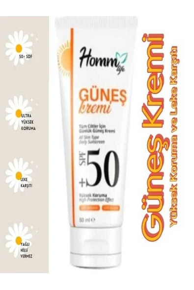 HommBitkisel HOMM LIFE GÜNEŞ KREMİ 50 SPF 50 ML