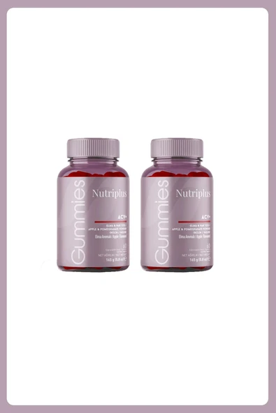 Nutriplus Vegan Vitamin&mineral Gummy Elma Aromalı 60 PCS - 2 Adet