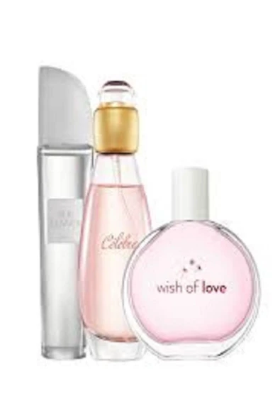 Pur Blanca Edt 50ml-celebre Edt 50ml-wish Of Love Edt 50ml