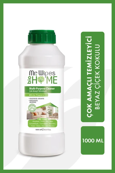 MR. Wipes Bio Home Çok Amaçlı Temizleyici Çiçek Kokulu 1000 ML - 1