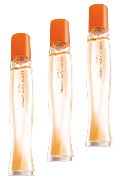 Summer White Sunset Kadın Parfüm Edt 50 Ml. Üçlü Set