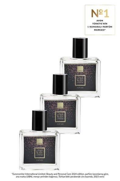 Little Black Dress Kadın Parfüm Edp 30 Ml. Üçlü Set