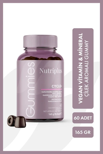 Nutriplus Cycle Gummy Çilek & Lime Aromalı 60 Adet
