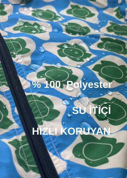 TESETTÜR MAYO RETRO MAVİ - Resim 9