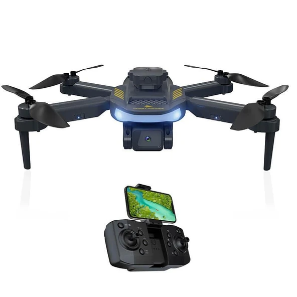 Corby Drones CX030 Skywalk Kablosuz Katlanabilir Hareketli Kamera 720p Smart Drone Siyah