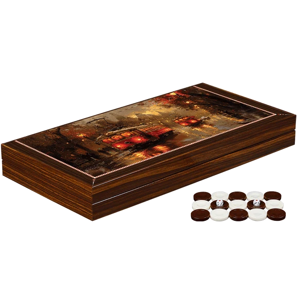 Artwork Tramvay Tasarımı Tavla - 2