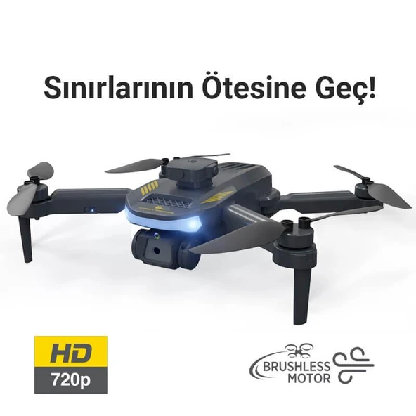 Corby Drones CX030 Skywalk Kablosuz Katlanabilir Hareketli Kamera 720p Smart Drone Siyah - 2