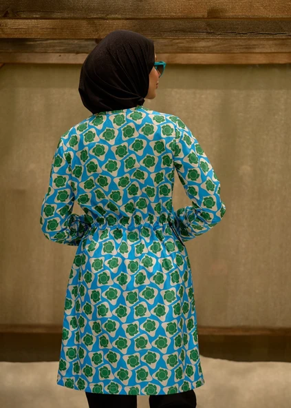 TESETTÜR MAYO RETRO MAVİ - Resim 3