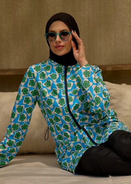 TESETTÜR MAYO RETRO MAVİ ürün görseli