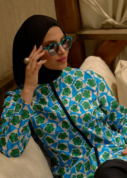 TESETTÜR MAYO RETRO MAVİ - Resim 6