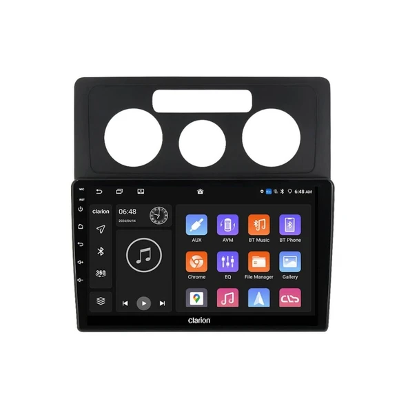 Volkswagen Caddy ile uyumlu Dijital Klima Android Multimedya Sistemi 4-64 Clarion (2004-2015) - Resim 5