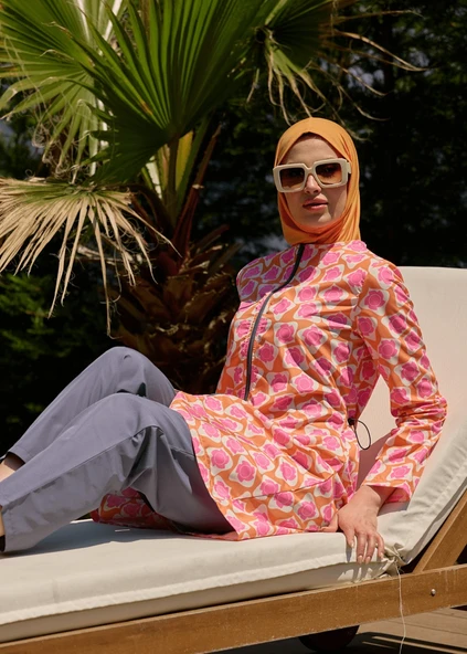 TESETTÜR MAYO RETRO TURUNCU - Resim 4