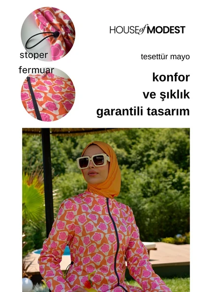 TESETTÜR MAYO RETRO TURUNCU - Resim 7