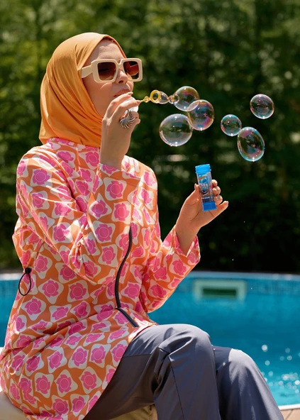 TESETTÜR MAYO RETRO TURUNCU ürün görseli