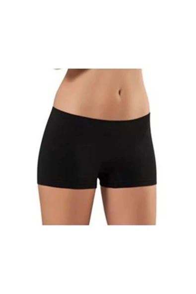 Siyah Dikişsiz Kadın Boxer Korse - 700 - 2