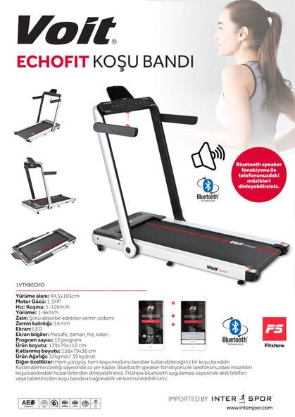 VOİT ECHO FIT KOŞU BANDI - 5