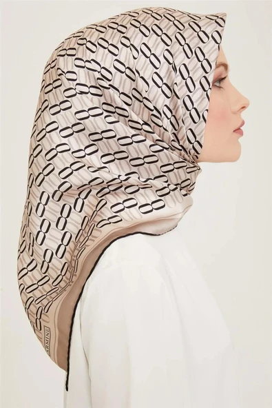 Armine E24YA9149D0203 Dj Saf İpek Eşarp 9149D (T) - Resim 2