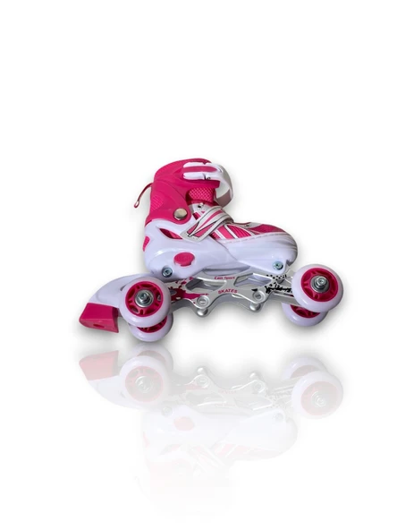 Çocuk Pateni Alıştırma Pateni 2+2 , 2+1 Ayarlanabilir Teker ve Numaralı Başlangıç Pateni (34-37) Numara - 2