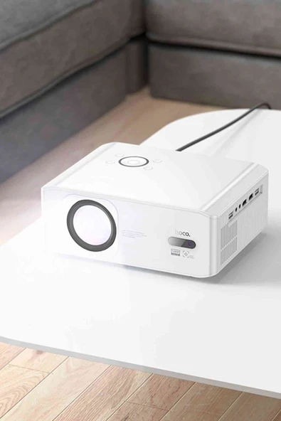 Hoco DT3 Smart Elektrikli Otomatik Odaklanma Özellikli 1080P Full HD Android BT Projeksiyon Cihazı - 2