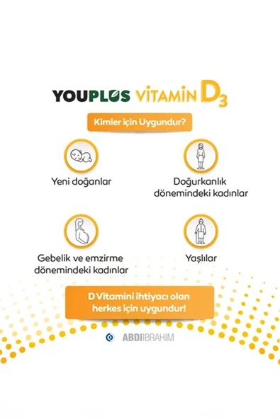 Youplus Vitamin D3 400IU Oral Sprey 20 ml 2 Adet - 5
