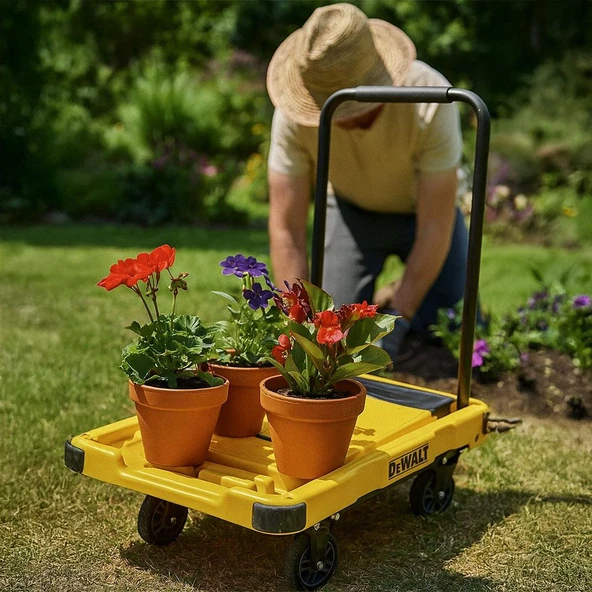 DEWALT DWT710 200Kg Profesyonel Katlanabilir Dört Tekerlekli Yük ve Paket Taşıma Arabası - 8