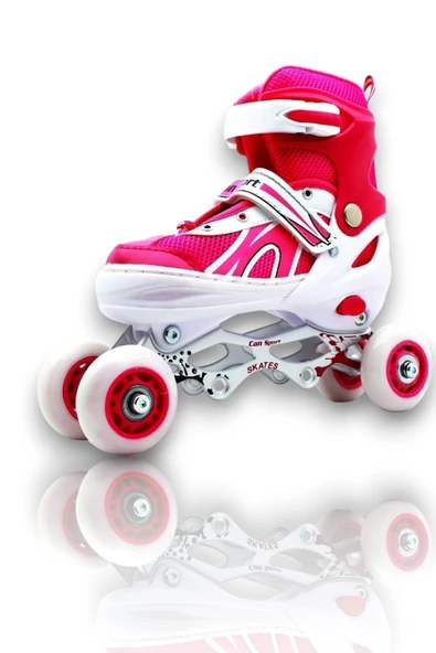 Çocuk Pateni Alıştırma Pateni 2+2 , 2+1 Ayarlanabilir Teker ve Numaralı Başlangıç Pateni (34-37) Numara