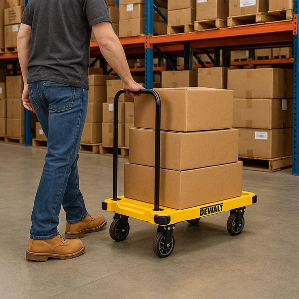 DEWALT DWT710 200Kg Profesyonel Katlanabilir Dört Tekerlekli Yük ve Paket Taşıma Arabası - 7