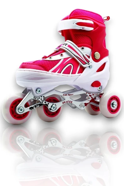 Çocuk Pateni Alıştırma Pateni 2+2 , 2+1 Ayarlanabilir Teker ve Numaralı Başlangıç Pateni (34-37) Numara - 3