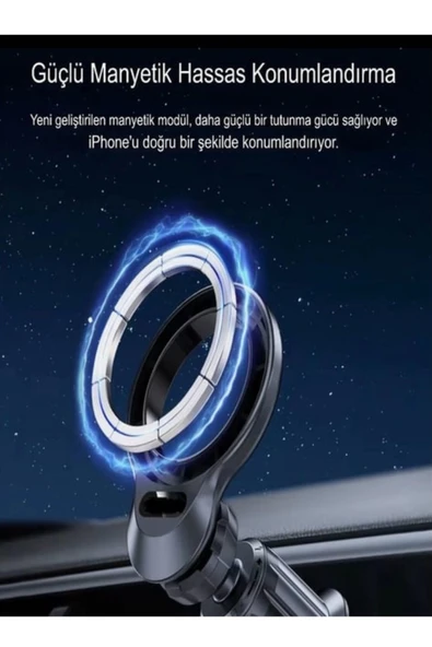Acl  T-112 Magsafe Uzayabilen Vakumlu Araç İçi Telefon Tutucu - 3