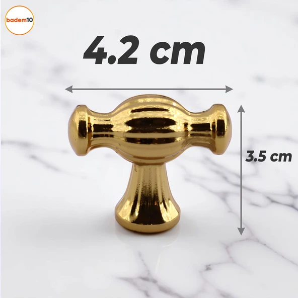Kesir Gold Altın Metal Kulp Düğme Mobilya Çekmece Mutfak Dolabı Dolap Modern Kapak Kulpları - 2