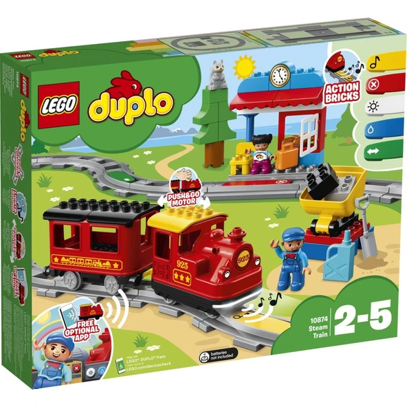 Lego 10874 Duplo Buharlı Tren - 4
