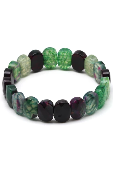 Akik Doğal Taş Bileklik 10 x 14 mm Özel Kesim - Resim 2