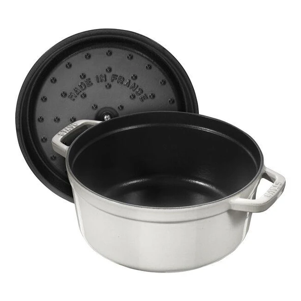 Staub 405014140 Döküm Tencere 28 cm Trüf Beyaz - 2