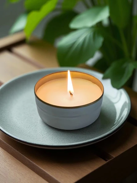 MyHand Soyawax Beyaz Teneke Mum Eternal Love Esans Kokulu Kutu Mum 60 Gr