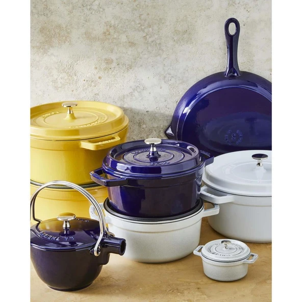 Staub 405014140 Döküm Tencere 28 cm Trüf Beyaz - 5