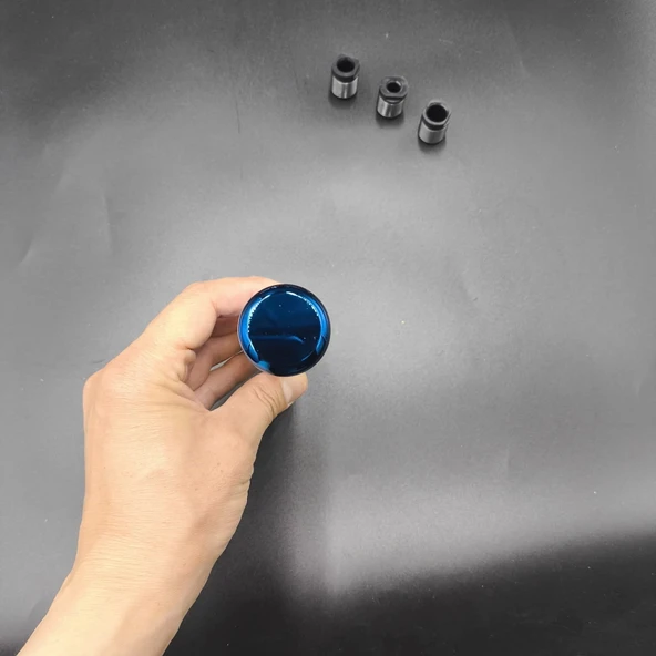 Yanıklı Sparco Mavi Renk Vites Topuzu 13cm Metal Gövde Premium Ürün - 4