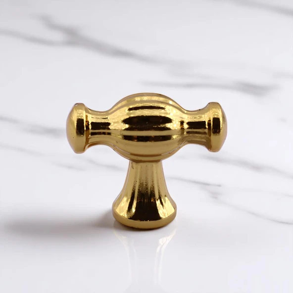Kesir Gold Altın Metal Kulp Düğme Mobilya Çekmece Mutfak Dolabı Dolap Modern Kapak Kulpları - 5