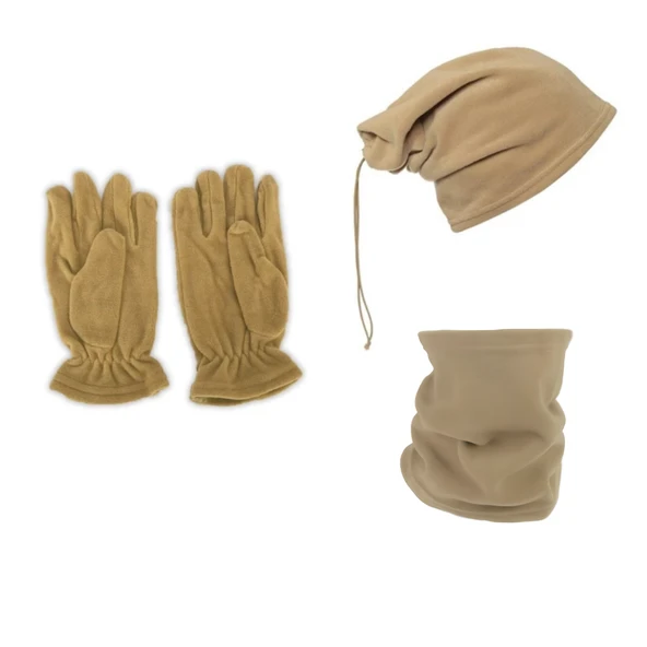 KARCAMP UNISEX 3'LÜ POLAR BERE-BOYUNLUK-ELDİVEN SETİ