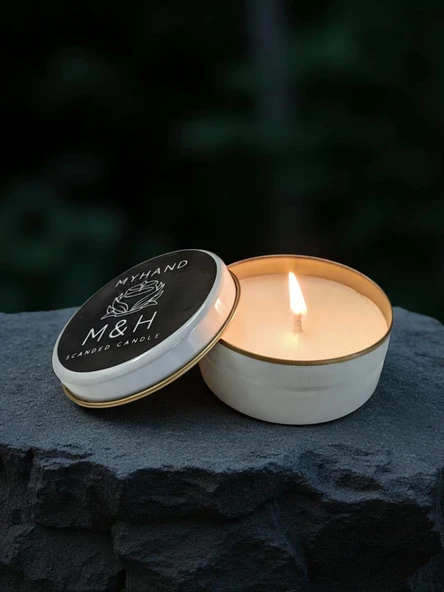 MyHand Soyawax Beyaz Teneke Mum Eternal Love Esans Kokulu Kutu Mum 60 Gr - 4