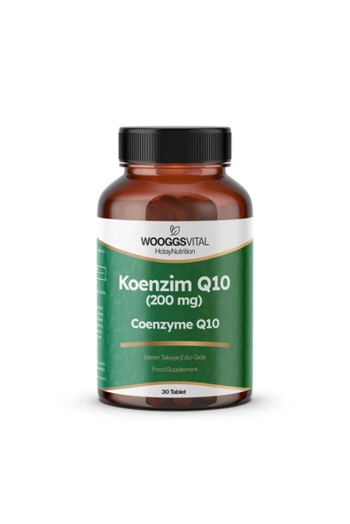 WOOGGS VITAL KOENZİM Q10 ( 200 MG) İTEG 30 TABLET ürün görseli 1